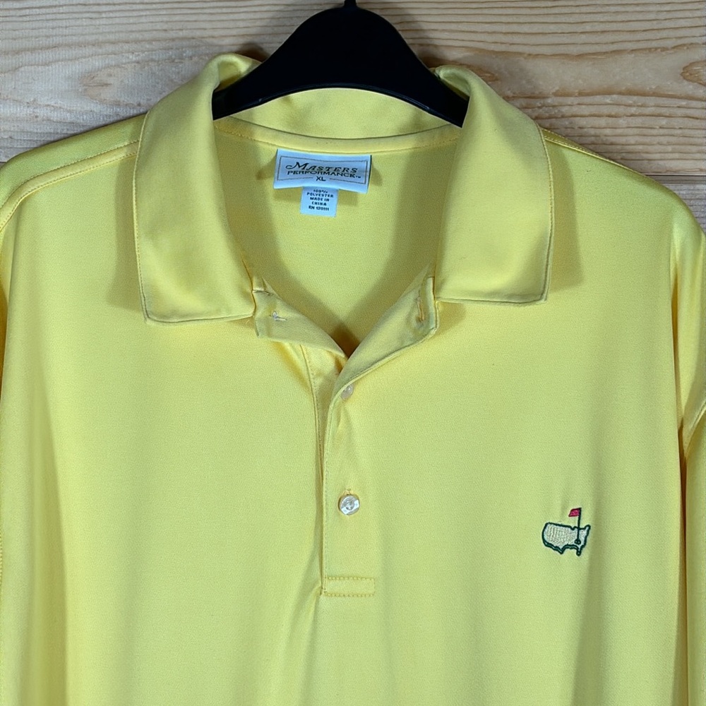 Masters‎ Performance Yellow Polo Shirt Mens Size XL